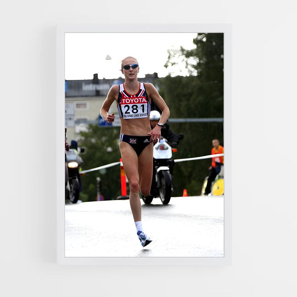 Poster La Course de Paula – affiche Athlétisme (vue 3)